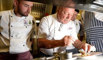 Anton Edelmann joins Elior to cook with Royal Navy chefs