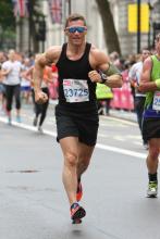 Troy Smith taking part in the British 10K Run 2014
