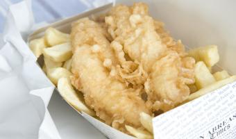 fish and chips, meals, climate change 