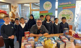 David Baddiel visited Central Park School in London