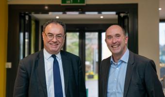 Andrew Bailey the Governor of the Bank of England and Richard Ring chief financial officer at Apetito