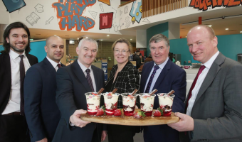 Pictured in the main student restaurant which has received a complete branding overhaul to become Urban Square Food Co