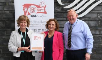 ESS receives Soil Association Food for Life bronze certification at Senedd Cymru