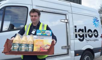 Courier Igloo tailors deliveries for Magic Breakfast