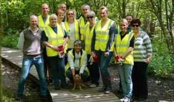 Olive Catering Services get green fingered in aid of local woodland