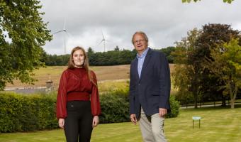 Sustainability manager Kirsty Allan and chairman Alastair Macphie