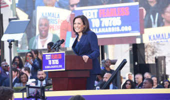 US Presidential hopeful Kamala Harris