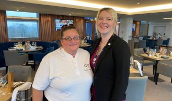 Executive chef Gemma Amor and head of hospitality Jo Smith 