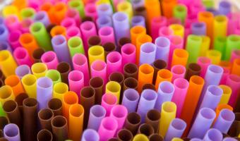 plastic, straws, catering 