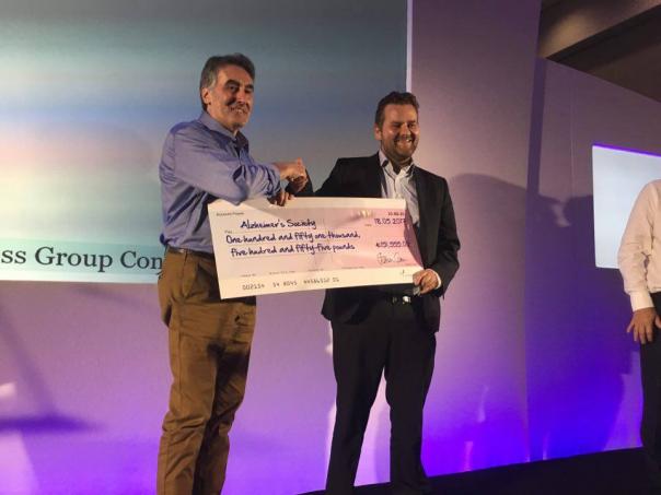 Compass raises £151,555 for Alzheimer’s Society