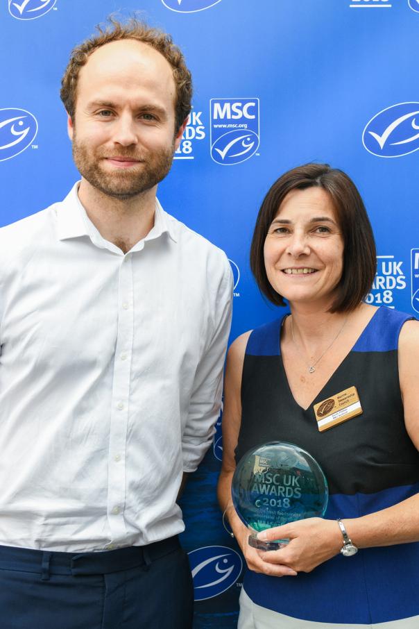 (L-R) George Clark, MSC and Sarah Phillips