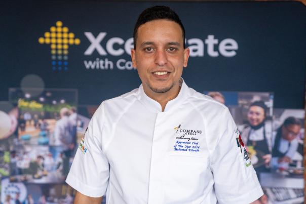 Compass Apprentice Chef of the Year winner Mo Elhrabi