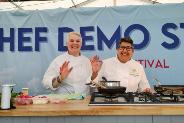 The Vegetarian Society cooking demonstration 