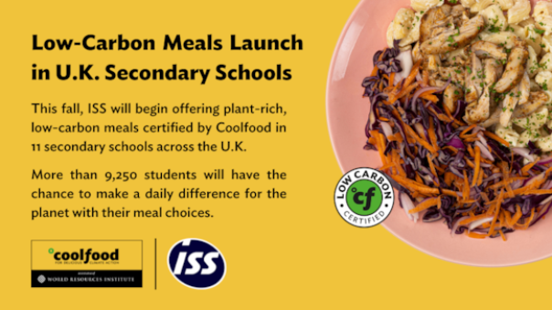 ISS partners with Coolfood to launch low carbon school meals