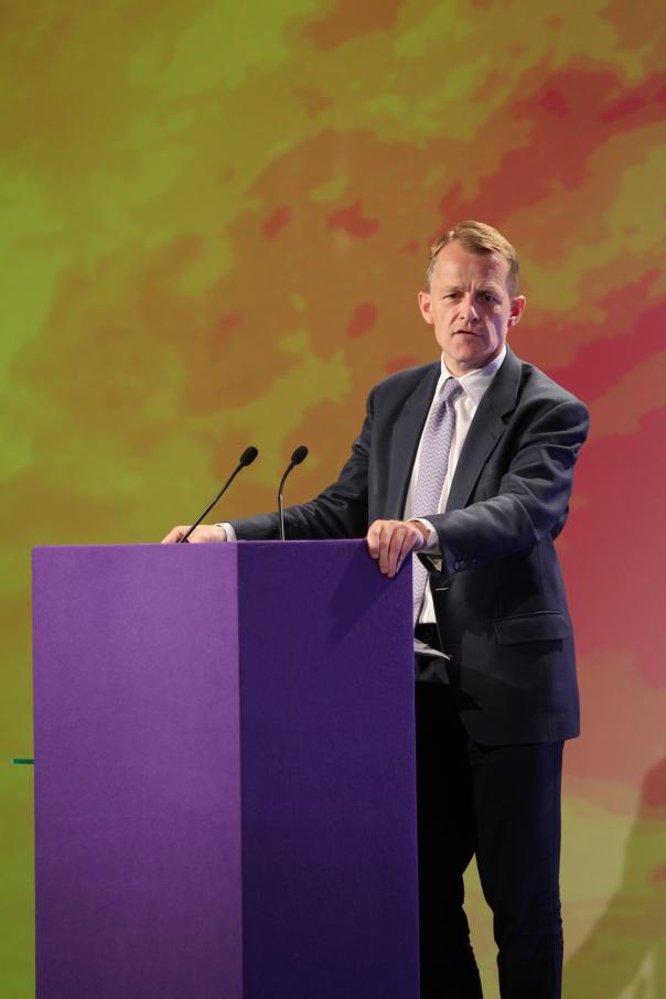 Education Minister David Laws School Food Plan Briefing City Hall