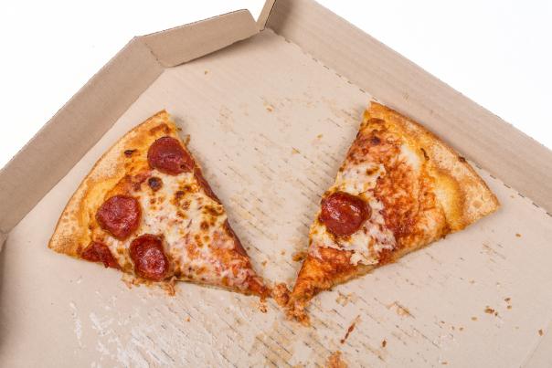Leftover pizza Leftover pizza