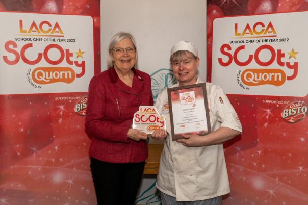 Tasha Watts pictured with LACA regional chair Lynda Mitchell