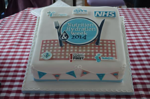 Nutrition & Hydration Week cake