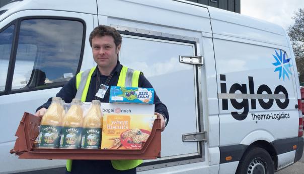 Courier Igloo tailors deliveries for Magic Breakfast