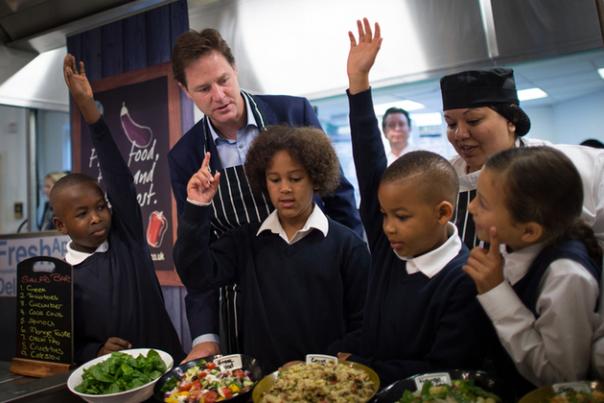 Deputy Prime Minister Nick Clegg infant free school meals launch