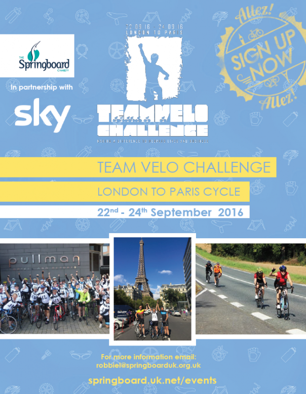 Springboard’s annual Team Velo Challenge returns 