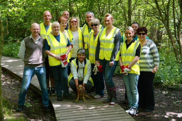 Olive Catering Services get green fingered in aid of local woodland