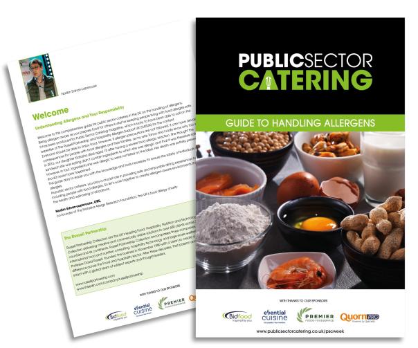 Public Sector Catering creates Guide to Handling Allergens 