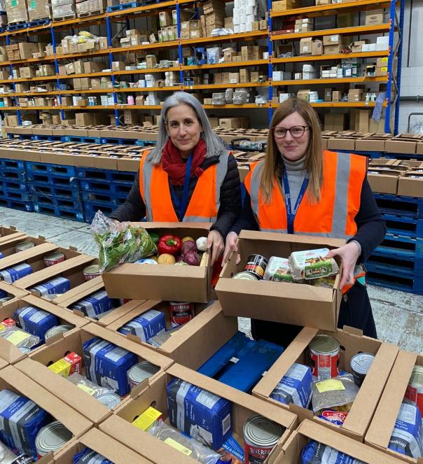 City Catering Southampton team preparing Cooking at Home boxes