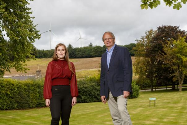 Sustainability manager Kirsty Allan and chairman Alastair Macphie