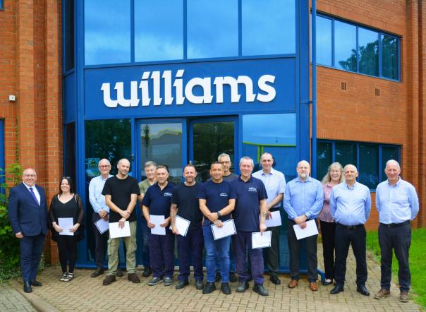 Williams celebrates longest serving members of staff