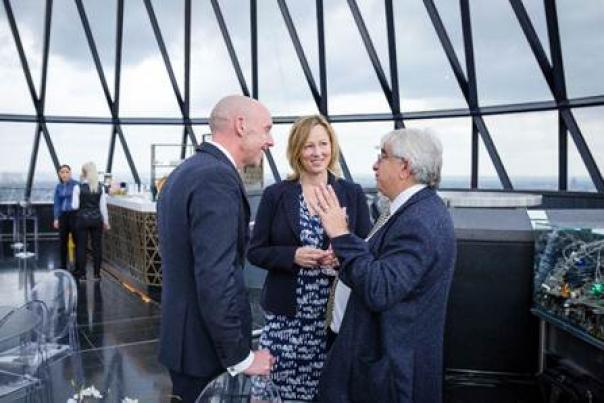 Searcys MD Matt Thomas with Johanna Byrane and Paul Kennedy Terror poses greater threat than Brexit, says Searcys